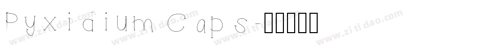 Pyxidium Caps字体转换